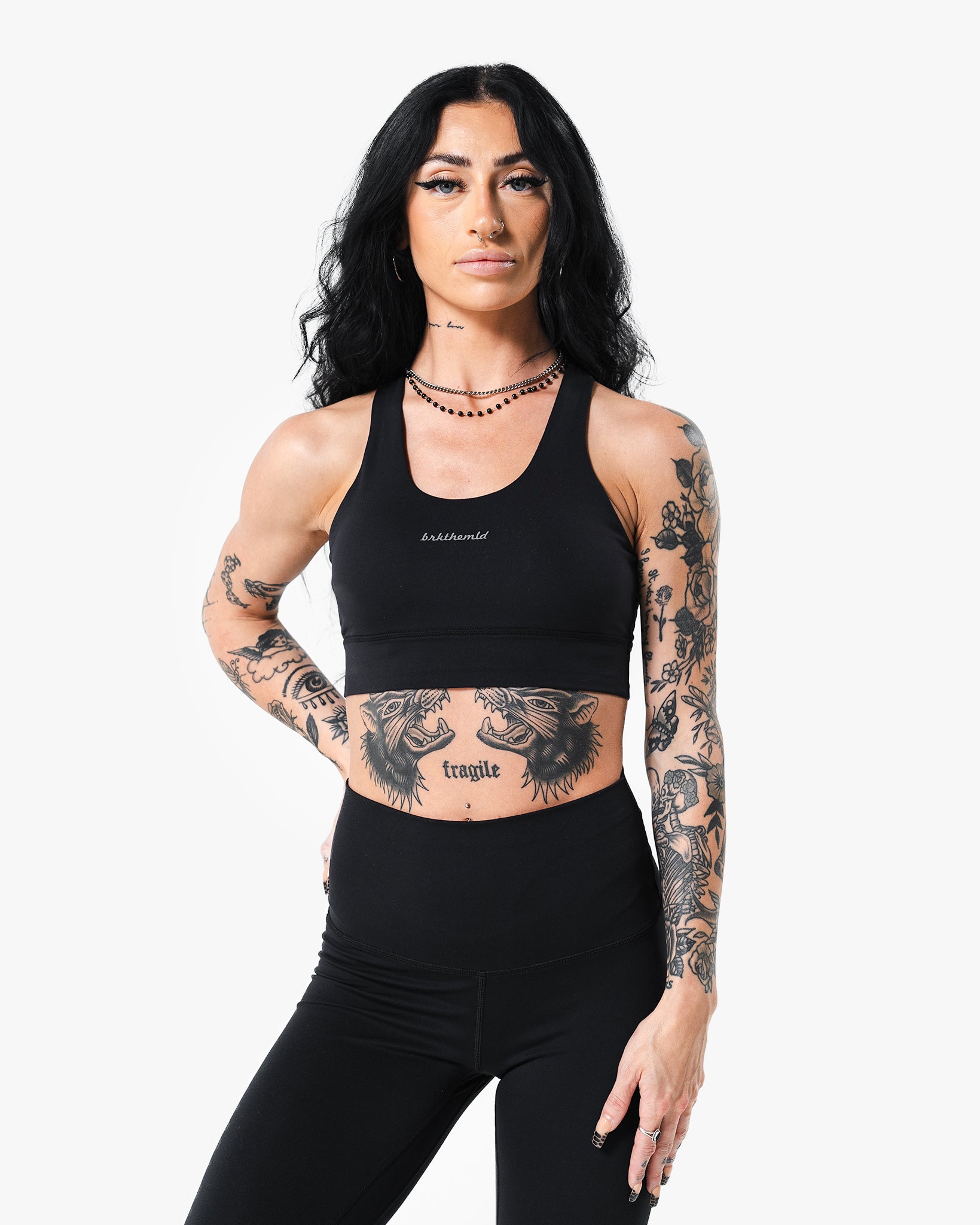 Core Script Bra - Black